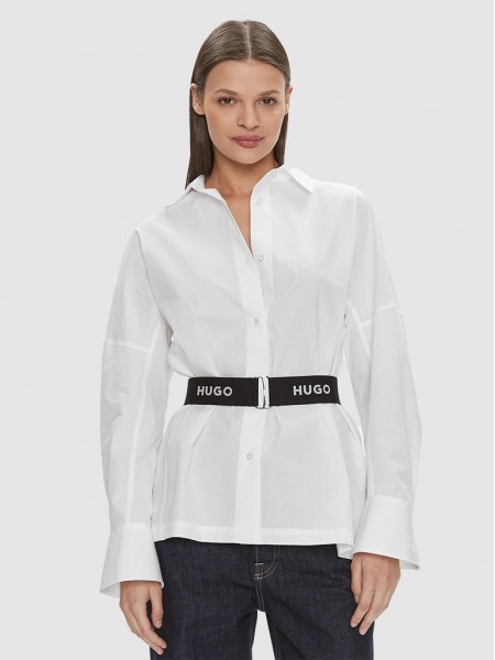 Shirt Woman White Hugo Boss