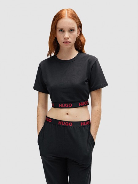 Shirt Woman Black Hugo Boss