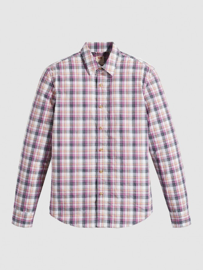 Shirt Man Red Chess Levis