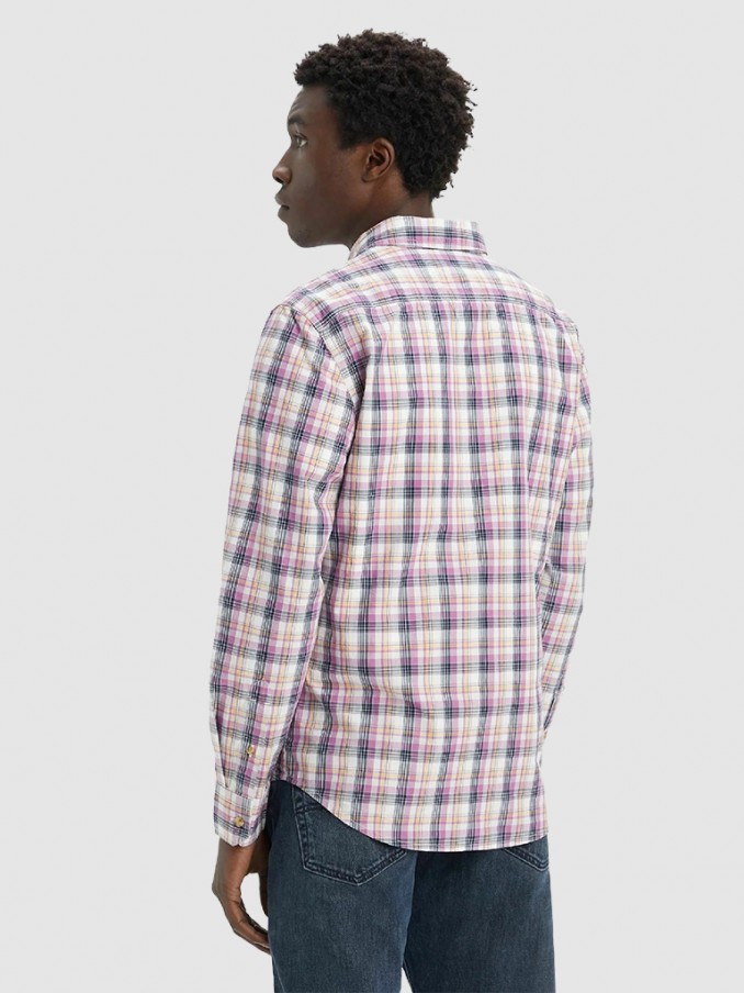 Shirt Man Red Chess Levis