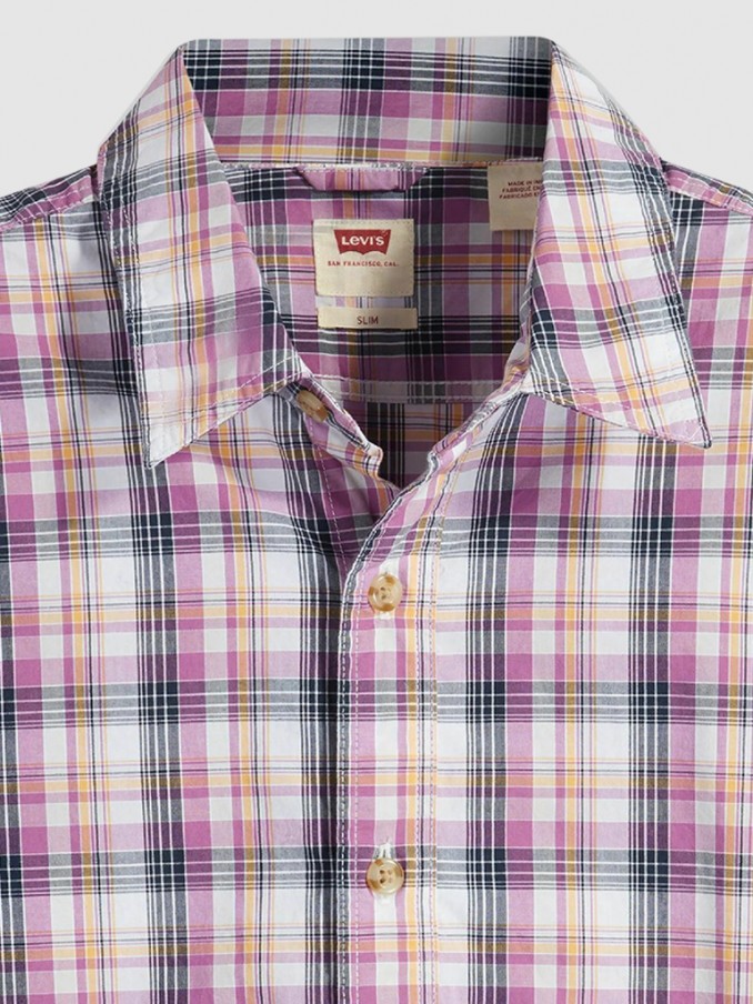 Shirt Man Red Chess Levis
