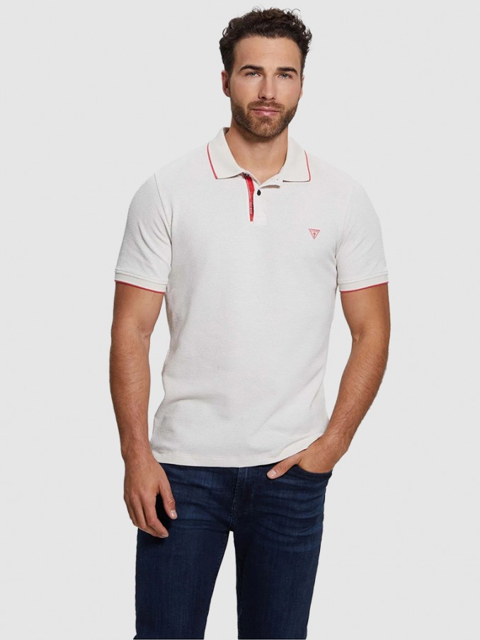 Polo Hombre Beige Guess
