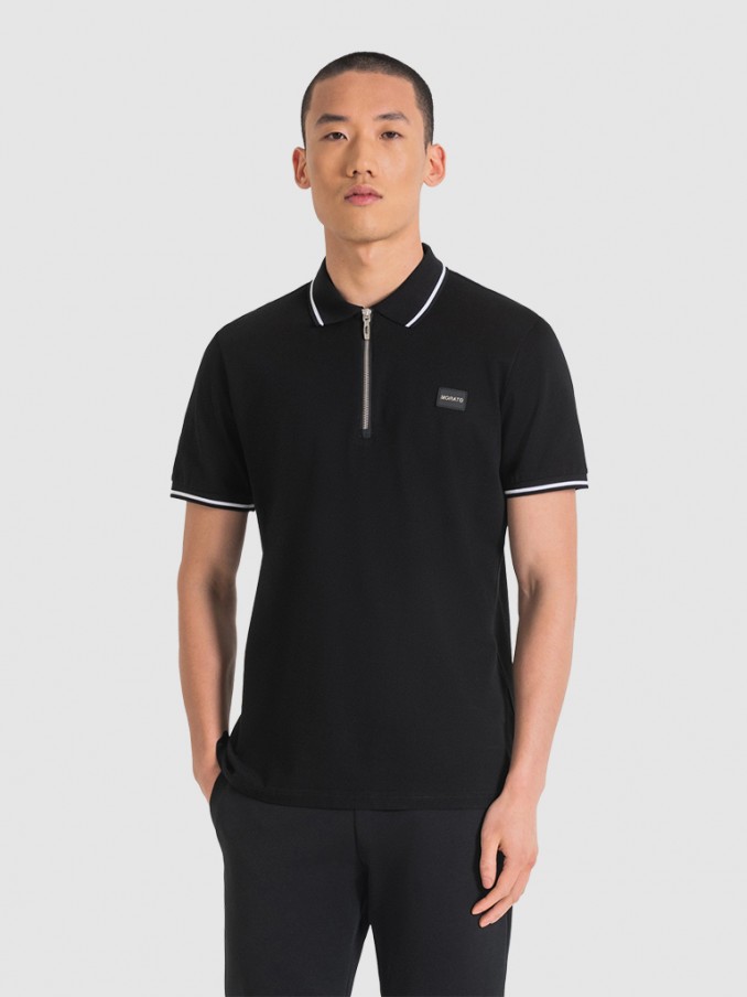 Polo Shirt Man Black Antony Morato