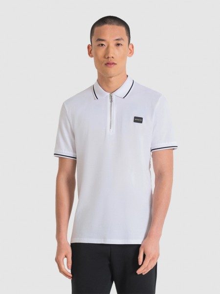 Polo Hombre Blanco Antony Morato