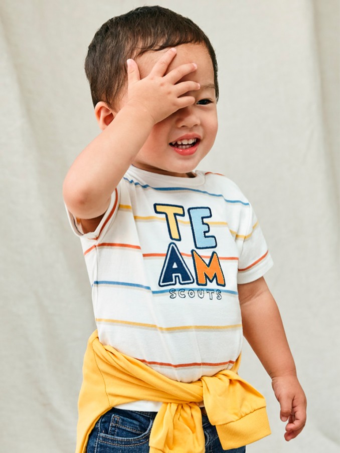 T-Shirt Baby Boy Cream Mayoral