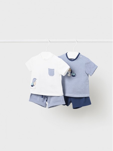 Conjunto 4 Peças T-Shirt E Calção Bebé Menino Mayoral