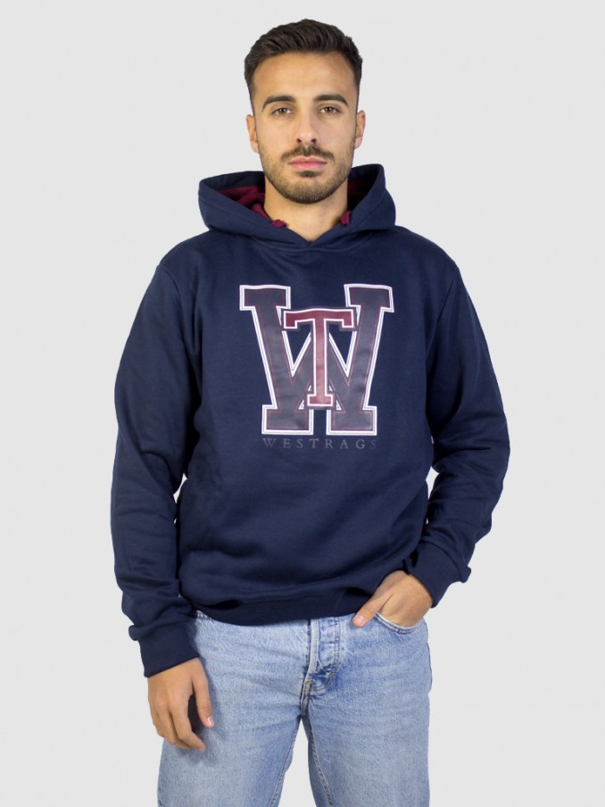 Sweatshirt Hombre Azul Marino Westrags