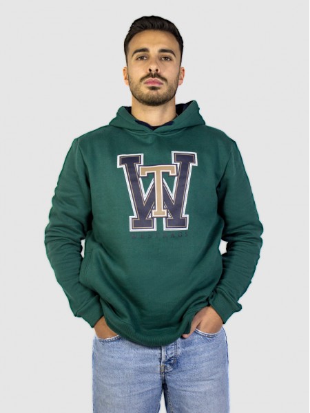 Sweatshirt Man Green Westrags