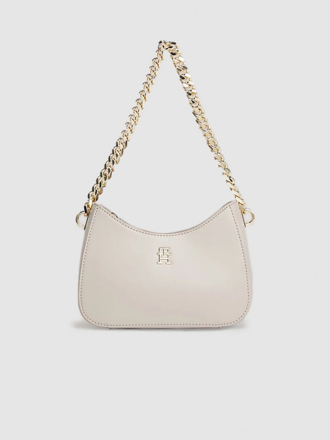 Shoulder Bags Woman Cream Tommy Jeans