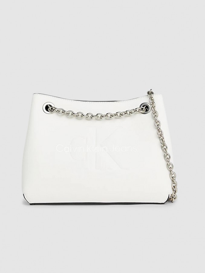 Bolsos de Hombro Mujer Blanco Calvin Klein