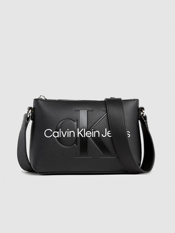 Bolsos de Hombro Mujer Plata Calvin Klein