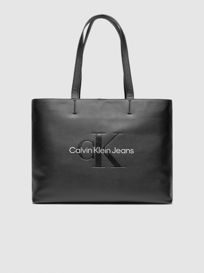 Bolsos de Mano Mujer Plata Calvin Klein