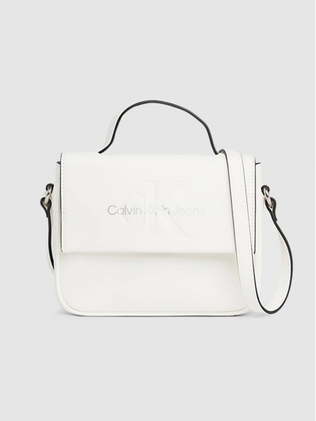 Bolsos de Hombro Mujer Blanco Calvin Klein