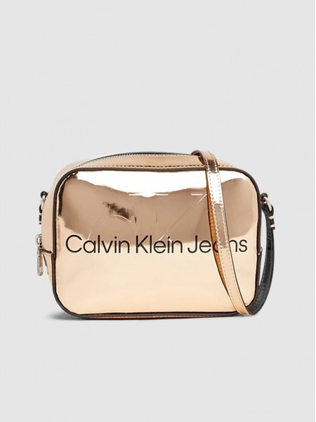 Bolsos de Hombro Mujer Oro Calvin Klein
