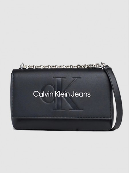 Bolsos de Hombro Mujer Plata Calvin Klein