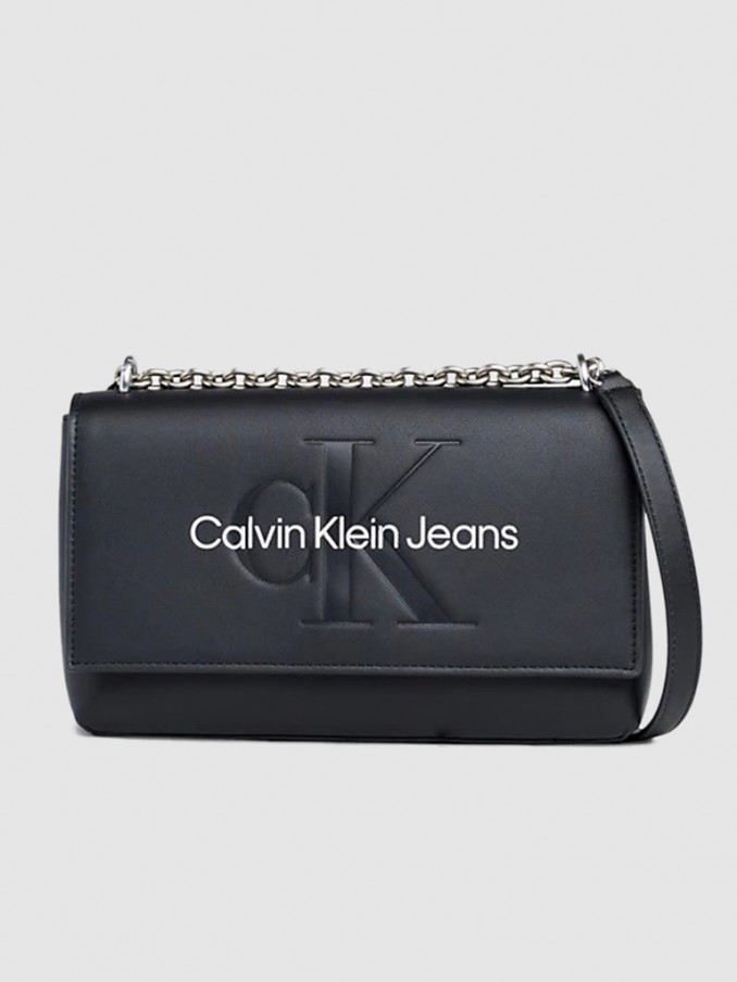 Bolsos de Hombro Mujer Plata Calvin Klein