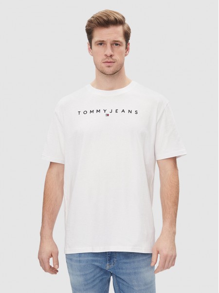 Camiseta Hombre Blanco Tommy Jeans