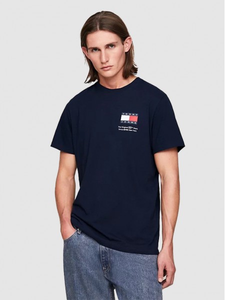 T-Shirt Man Navy Blue Tommy Jeans