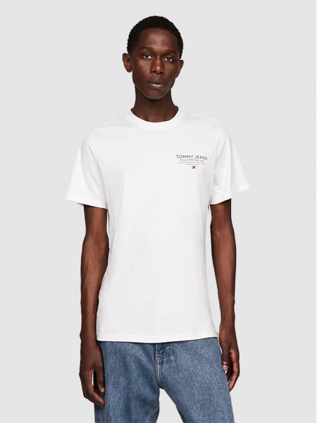 Camiseta Hombre Blanco Tommy Jeans