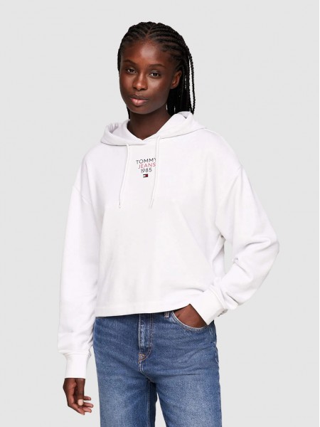 Jumper Woman White Tommy Jeans