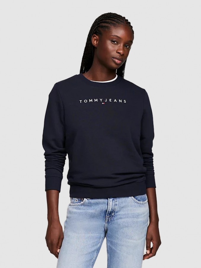 Sweatshirt Mulher Linear Tommy Jeans