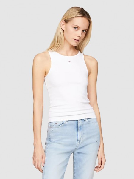 Blusa Mujer Blanco Tommy Jeans