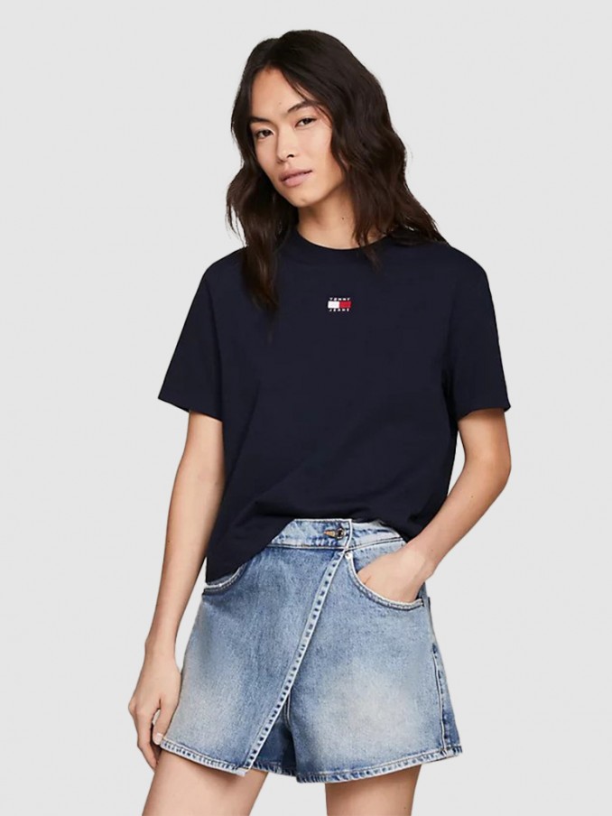 T-Shirt Mulher Badge Tommy Jeans