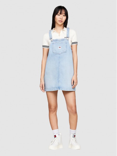 Vestido Mulher Pinafore Tommy Jeans