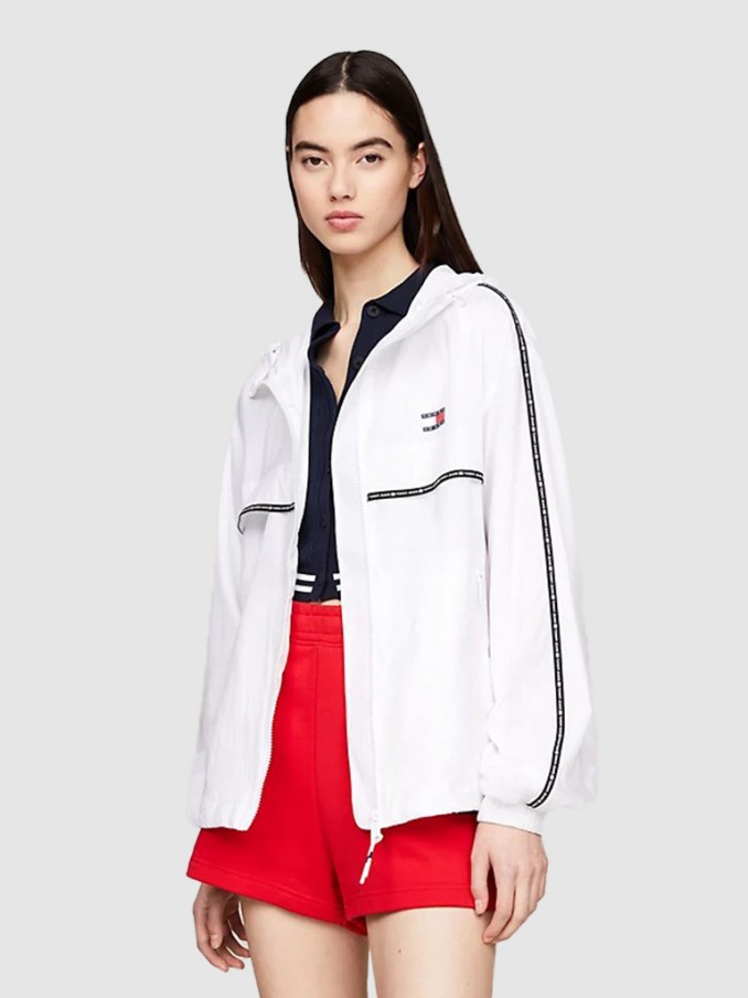 Jacket Woman White Tommy Jeans