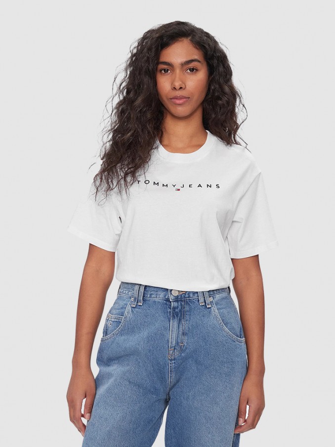 Camiseta Mujer Blanco Tommy Jeans