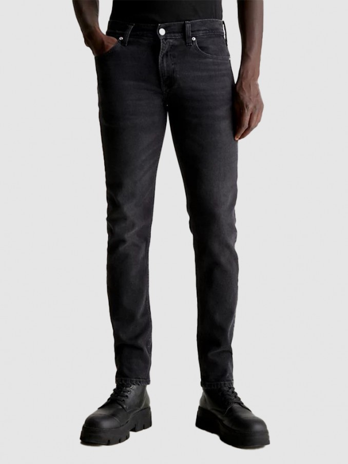 Pantalones Hombre Negro Calvin Klein
