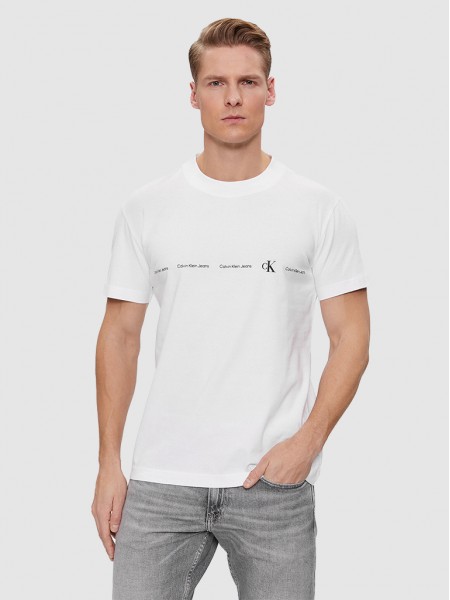 Camiseta Hombre Blanco Calvin Klein