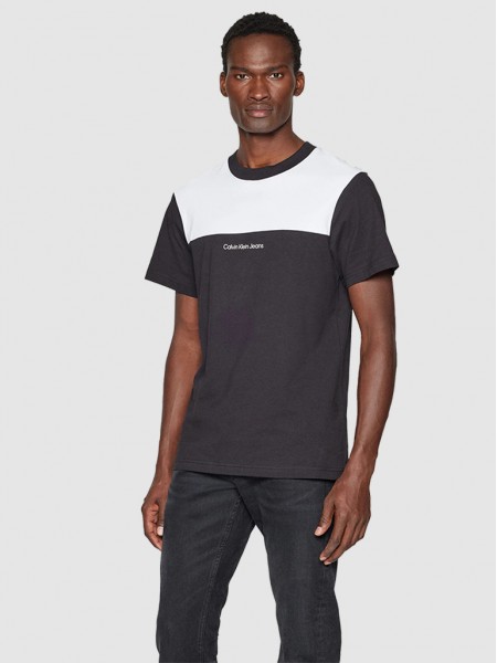 T-Shirt Homem Blocking Calvin Klein