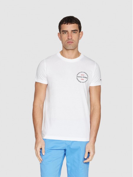 T-Shirt Man White Tommy Hilfiger