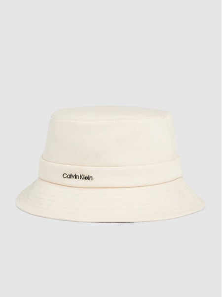 Hats Woman Cream Calvin Klein