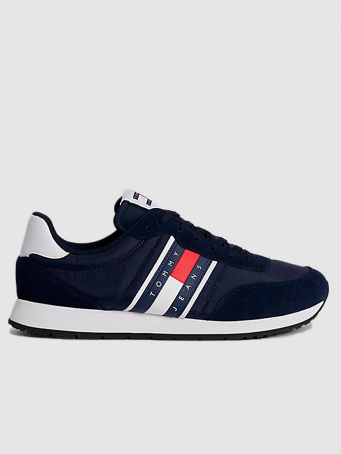 Tenis Hombre Azul Marino Tommy Jeans