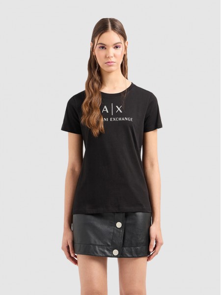 T-Shirt Woman Black Armani Exchange