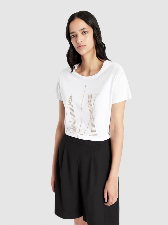 Camiseta Mujer Blanco Armani Exchange