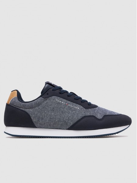 Tenis Hombre Azul Marino Tommy Jeans