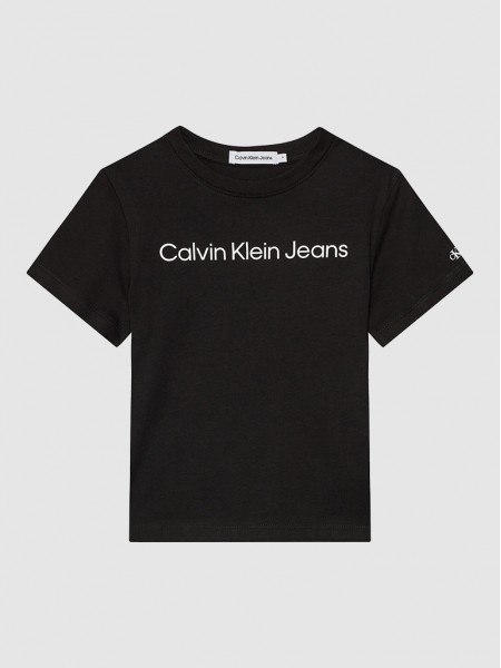 T-Shirt Unisex Child Black Calvin Klein