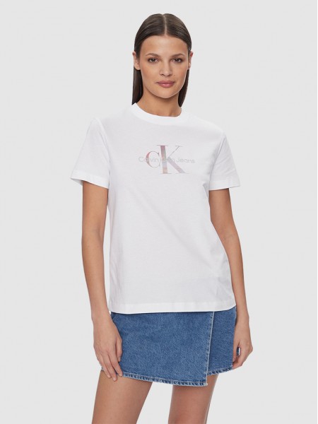 T-Shirt Mulher Difused Calvin Klein
