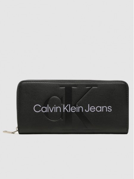 Billetera Mujer Plata Calvin Klein