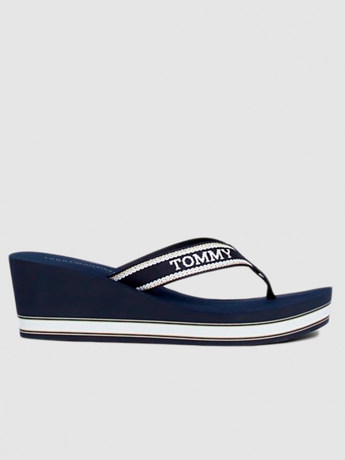 Chanclas Mujer Azul Marino Tommy Jeans