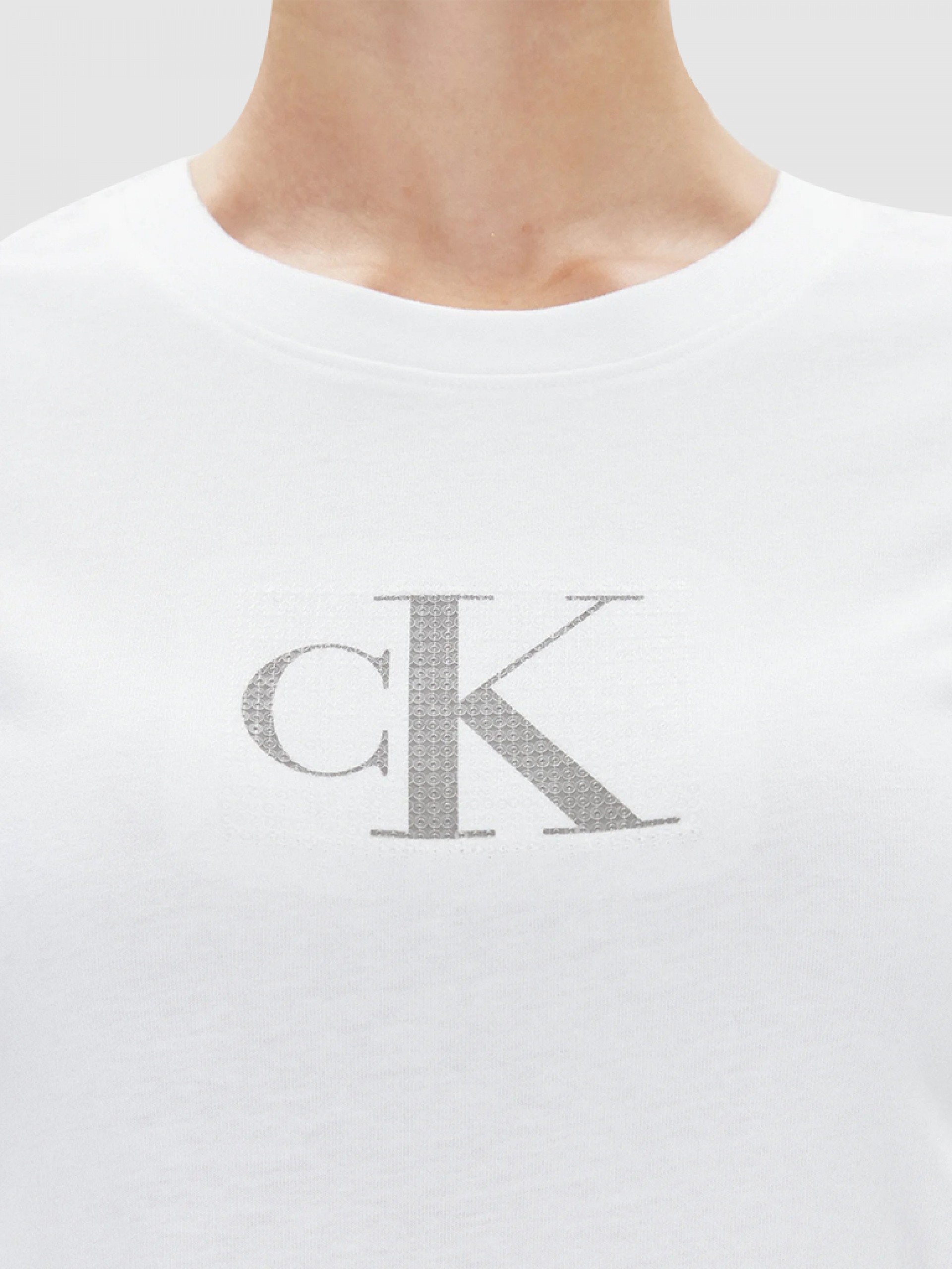 T-Shirt Mulher Sequin Calvin Klein