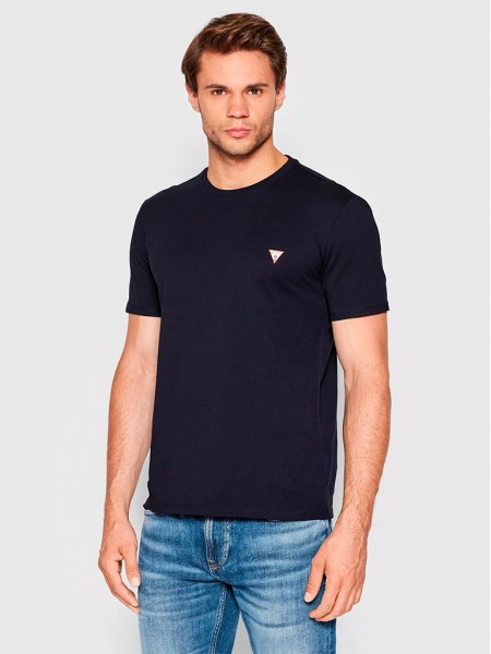 T-Shirt Man Navy Blue Guess