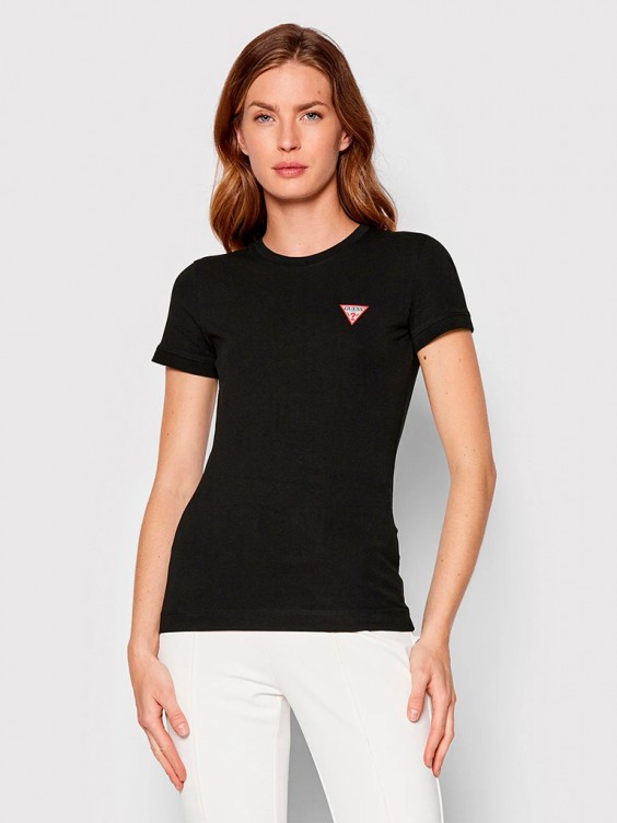 Guess round neck t shirt deals