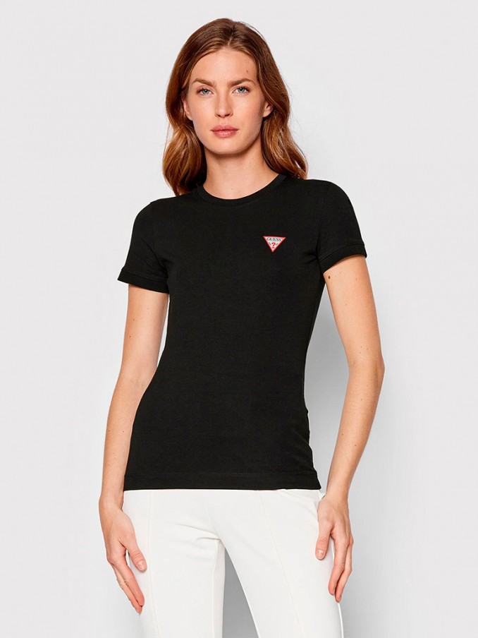 Camiseta Mujer Negro Guess