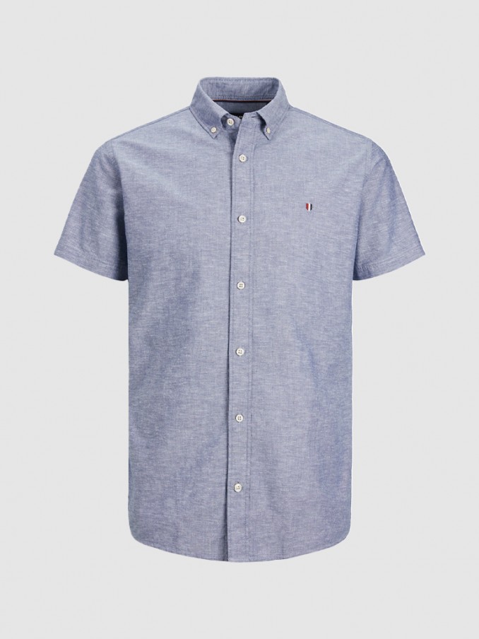 Camisa Hombre Azul Claro Jack & Jones