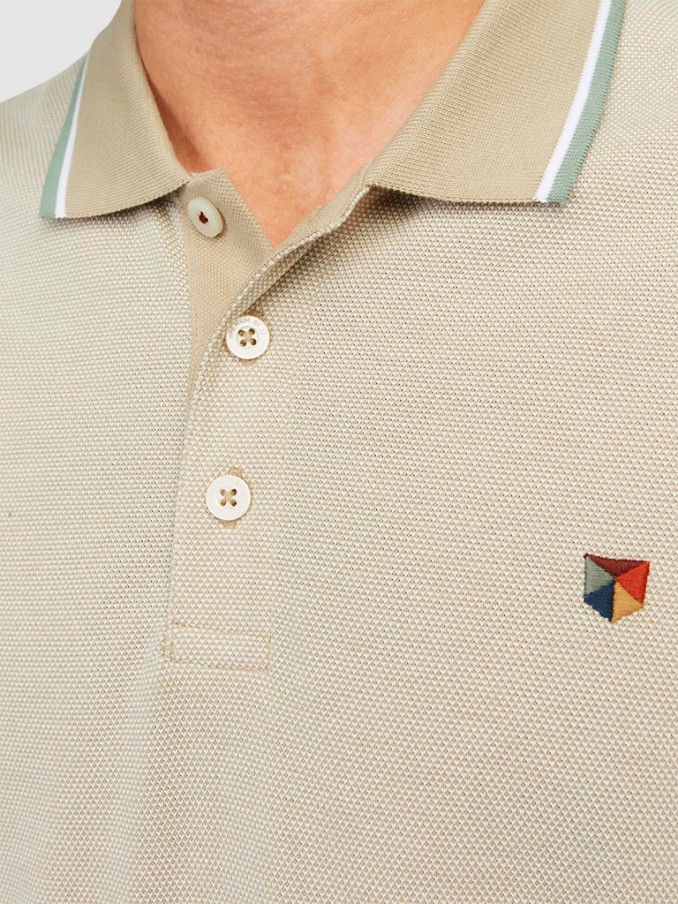 Polo Hombre Crema Jack & Jones