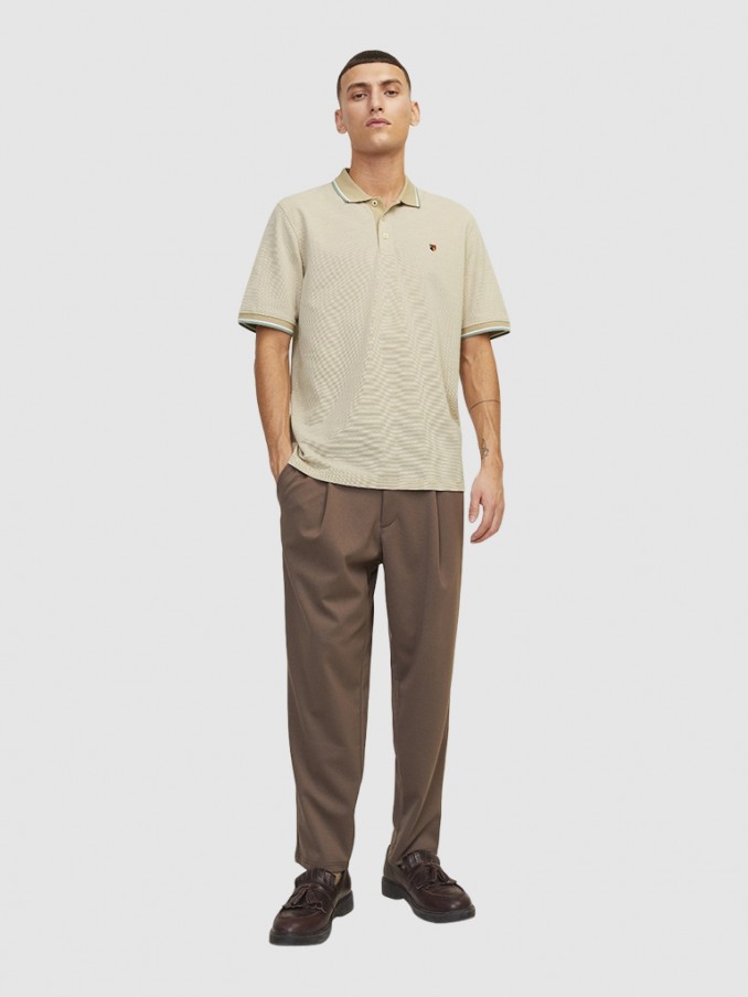Polo Hombre Crema Jack & Jones